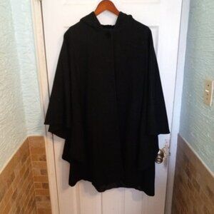 Vintage Albert Nipon Studio Wool Lined Cape Coat Jacket Medium Women’s Size M